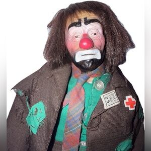 Emmett Kelly Jr Hobo Clown Musical Collector's Doll by May Lei
